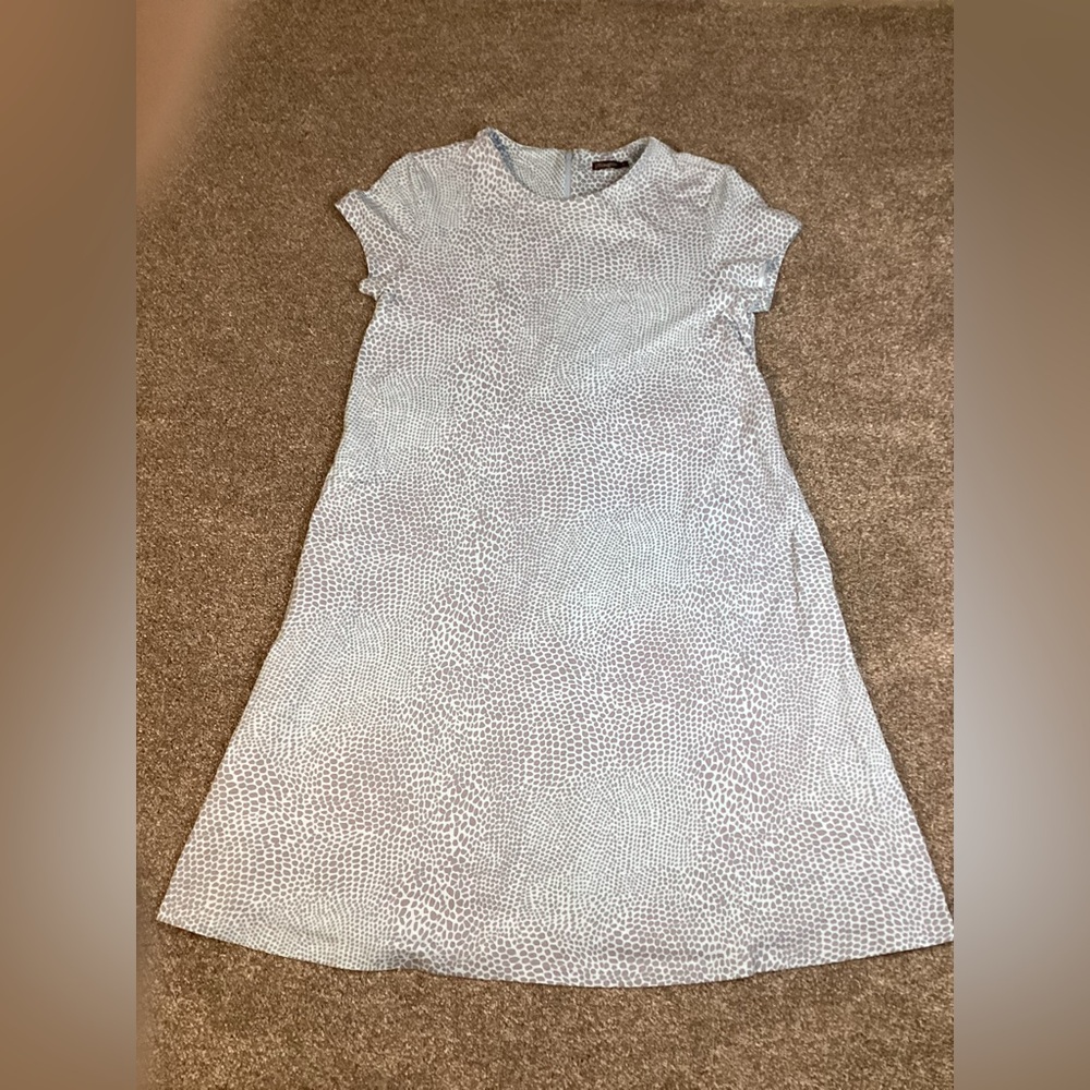 j. McLaughlin Shift Dress Animal Print Cap Sleeves Sz S